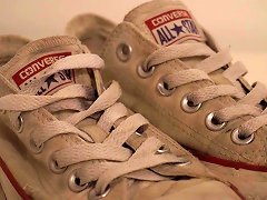 Free Porn My Sister's Shoes: Converse Low White (dirty) I 4k